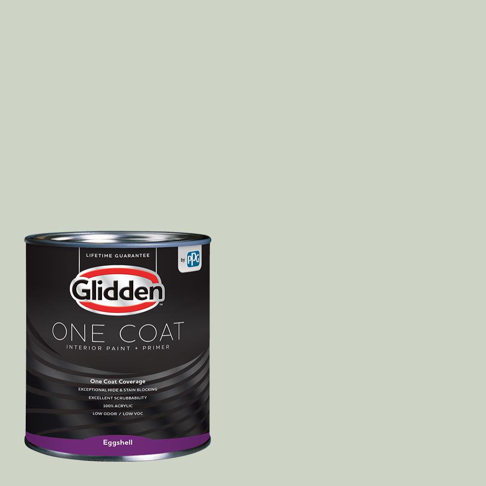 Glidden One Coat Interior Paint and Primer, Castaway / Green, 1 Quart