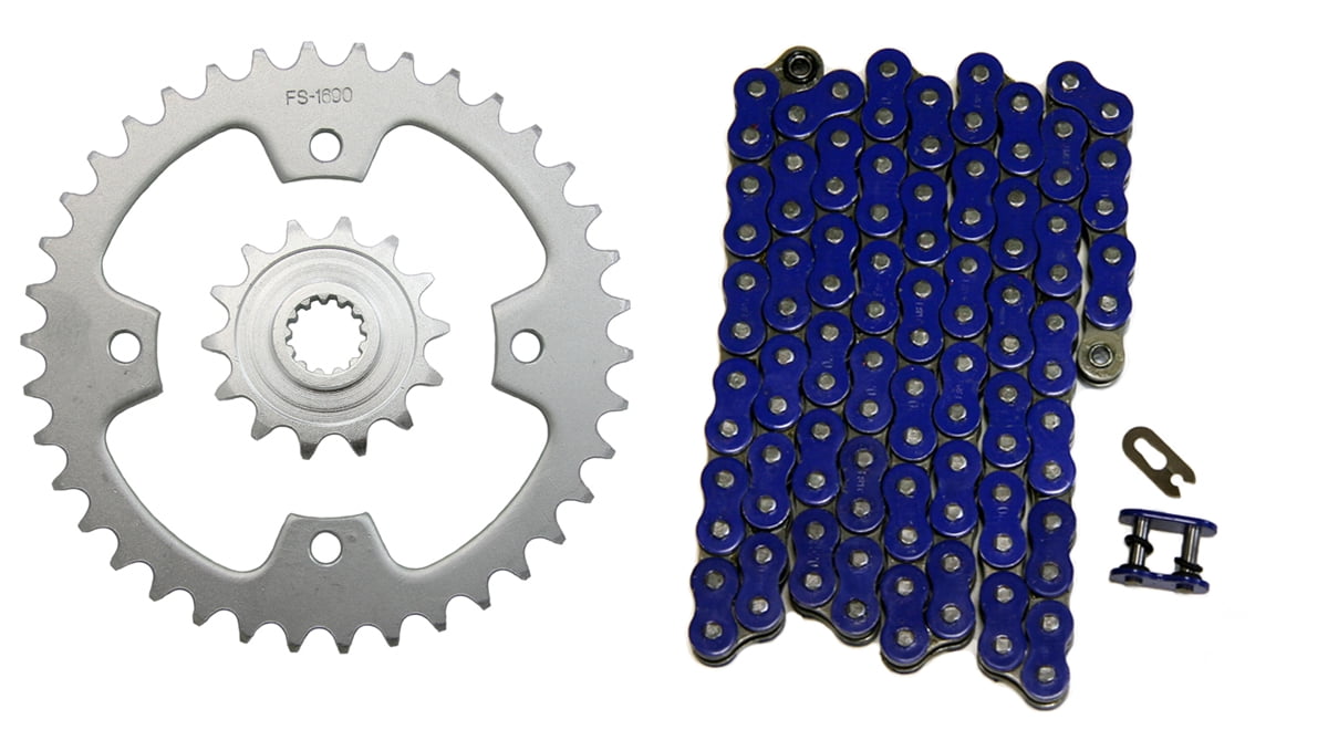 Blue 520x94 O-Ring Drive Chain & 14/38 Sprockets 2008-2014 for