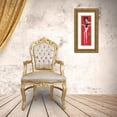 thumbnail image 3 of Unknown 11x24 Gold Ornate Wood Framed with Double Matting Museum Art Print Titled - Girly Girl Red, 3 of 4