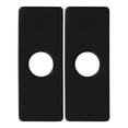 thumbnail image 1 of 2 tapas rectangulares para fregadero, de acero inoxidable, para grifo mezclador de cocina o baño, color negro, 1 of 6