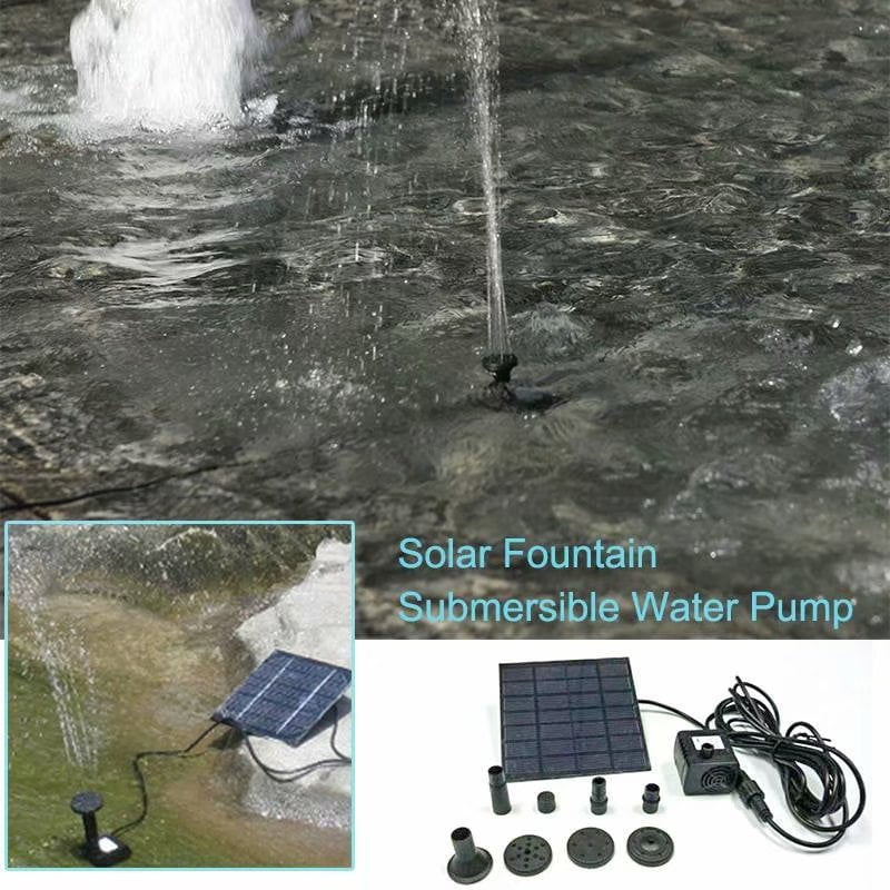 Solar Fountain Water Pump Panel Garden Pond Pool Submersible Watering kit9V/1.8W