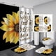 thumbnail image 1 of Juego de 4 cortinas de ducha con estampado de leopardo rosa y labios sensuales, estampado de guepardo con besos de amor, decoración moderna para el baño para niñas y mujeres, cortina de ducha de tela, 1 of 7