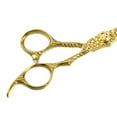 thumbnail image 6 of Hair Scissors Hair Cutting Scissors Stainless Steel Razor Hair Trimming Scissors 6.9" Long Gold Tone, 6 of 6