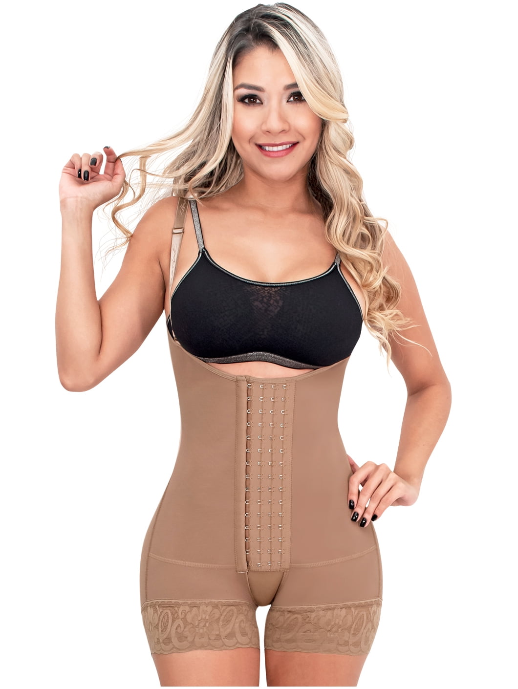 Fajas Colombianas Reductoras Levanta Cola High Compression Full Bodysuit Shapers 