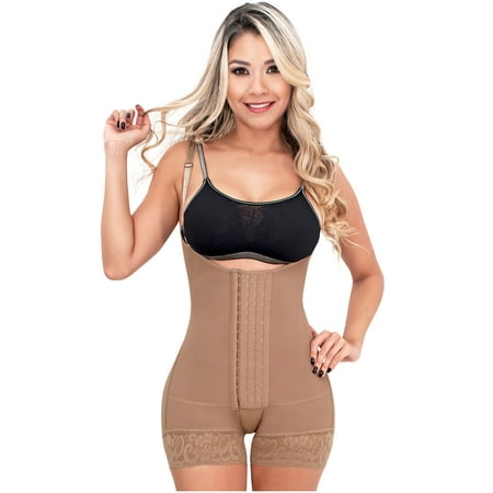 

SONRYSE 066 Fajas Colombianas Reductoras Postpartum Girdle Full Body Shapewear Shaper for Women Cocoa XL