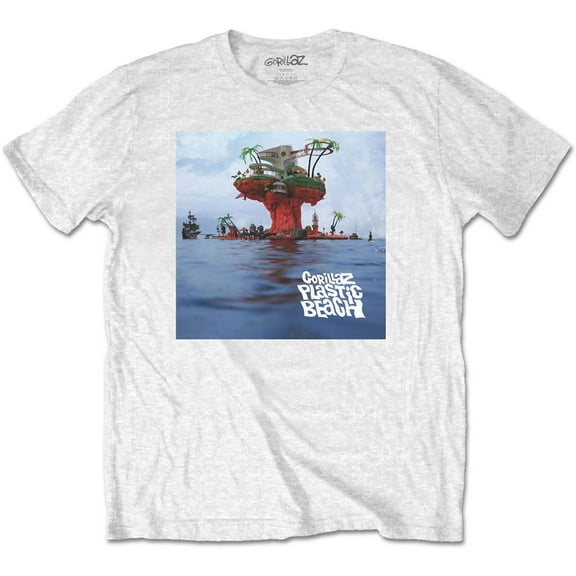 Gorillaz Unisex T-Shirt Plastic Beach (Small)