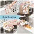 thumbnail image 2 of Yayeee 6 Pack Kitchen Dishcloths for Washing Dishes Soft Absorbent Microfiber Towels, Brown Nordic Christmas House, 2 of 9