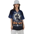 thumbnail image 4 of Happy Halloween Schnauzer Witch Pumpkins Bats Hawaiian Shirt Breathable Summer Unisex Merch Miniature Schnauzer Dog Lover - 13012, 4 of 6