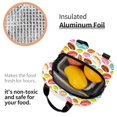 thumbnail image 3 of Defioc Color Donut Print Lunch Box,Lunch Bag for Women Men Reusable Insulated Lunch Tote for Work/Office/Picnic/Travel, 3 of 6