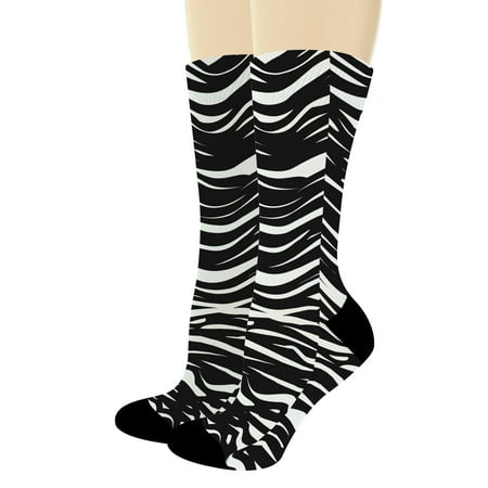 

ThisWear Zebra Gifts Funny Zebra Socks Zebra Lover Gifts Zebra Patterned Socks 1-Pair Novelty Crew Socks