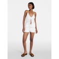 thumbnail image 2 of No Boundaries Cami Top with Beads and Shorts Set, 2-Piece, Women's XXS-XXL, 2 of 5