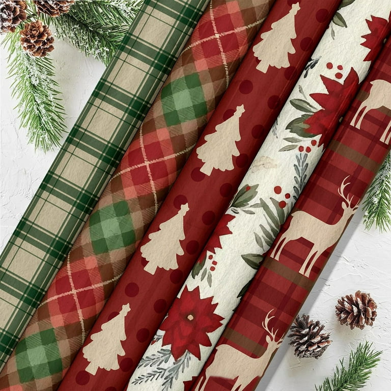 Christmas Cardstock Paper, Patterned Paper, Junk Journal, Mixed