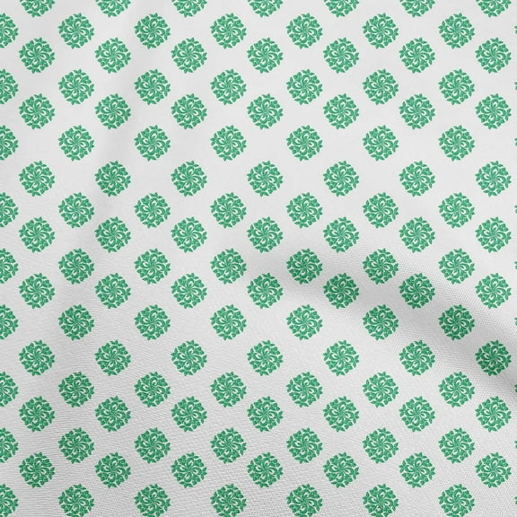 oneOone Polyester Spandex Green Fabric Block Fabric For Sewing Printed Craft Fabric By The Yard 56 Inch Wide-WF