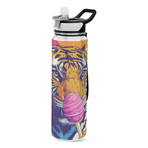 BZSMCE Sport Bottle Sweet Roar Outdoor sports Water Bottle Size: 10.4x3in