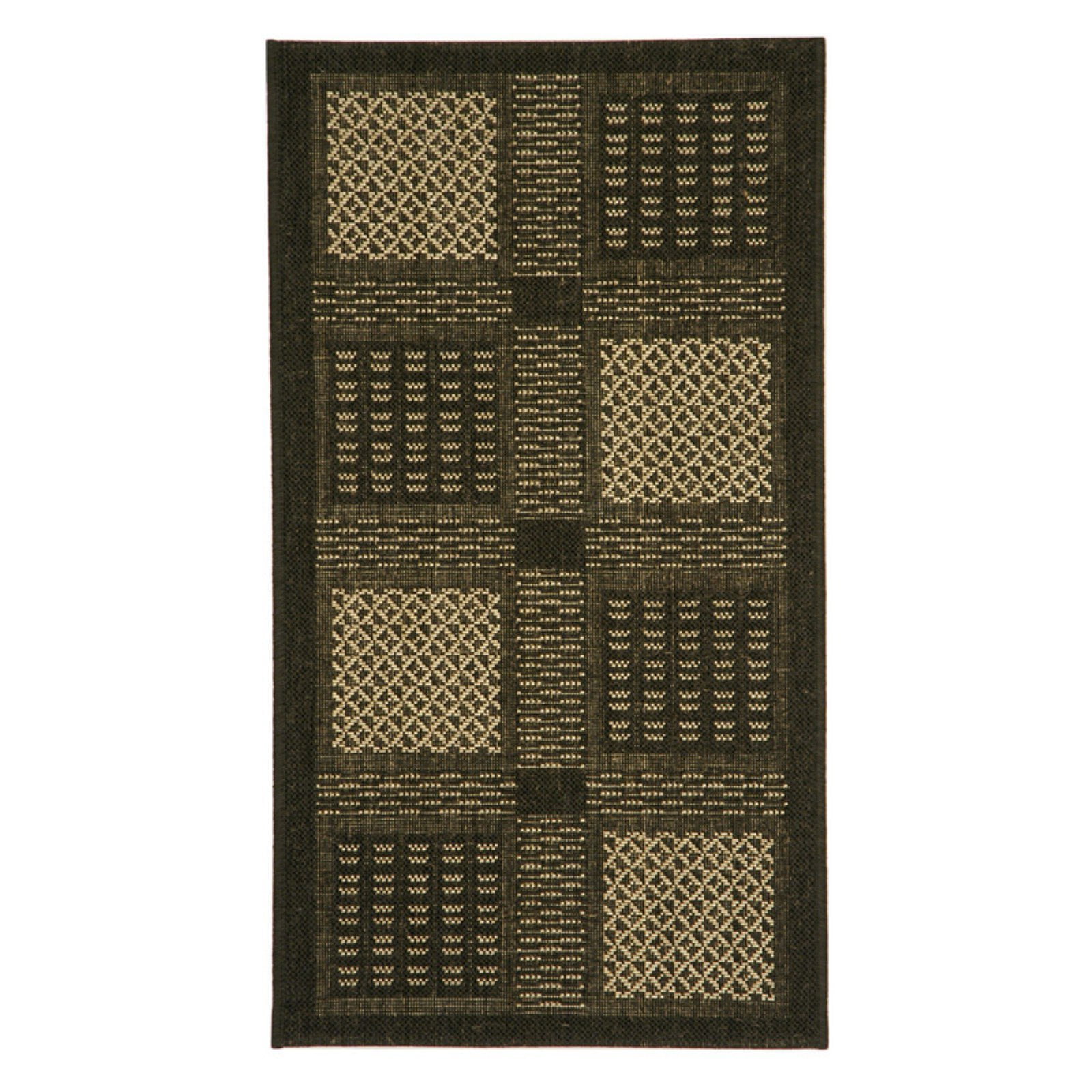 Safavieh Courtyard CY1928 Indoor/Outdoor Area Rug Black/Sand Walmart