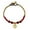 Red, variant on AeraVida Mystical Aum or Om Brown Tiger's Eye and Brass Beads Jingle Bell Bracelet for Female Anniversary