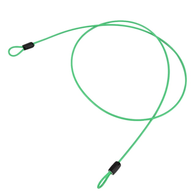 Câble de Sécurité Interne en Acier et Boucle en Plastique pour Vélo Scooter (Vert)