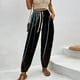 thumbnail image 2 of Pantalones Para Mujer Cintura Elástica Túnica Pantalones Moda Cómoda Color Sólido Casual Impreso Odeerbi ODB146980, 2 of 8