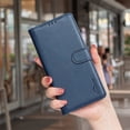 thumbnail image 5 of Allytechgroup PU Leather Wallet Case for Samsung Galaxy S25+, Organize and Protect in Style Bumper Shockproof Stand Retro Phone Case for Samsung Galaxy S25+, Blue, 5 of 7