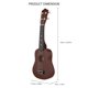 thumbnail image 4 of Ukelele de 21 pulgadas Nikou 4 cuerdas guitarra pequeña instrumento musical de madera color beige, 4 of 11