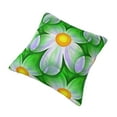 thumbnail image 3 of YFYANG Square Decorative Throw Pillow Case (Without Pillow Insert), Watercolor Daisy Pattern Bedroom Sofa Car Cushion Cover, 20"x20", 3 of 9
