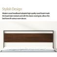 thumbnail image 3 of Dtwnek Platform Bed Frame with Wood Headboard Footboard, Metal Wood Bed for Home, Bedroom, Dark Brown, 3 of 9