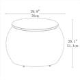 thumbnail image 2 of Better Homes & Gardens Brookbury Barrel Coffee Table with Storage, 2 of 5