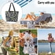 thumbnail image 5 of Bolsas de supermercado reutilizables con asas Bolsas de compras plegables y lavables, 5 of 5