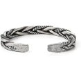 thumbnail image 3 of Brazalete de plata de ley 925 para hombre, pulsera abierta vintage para hombre, tailandés, 3 of 4