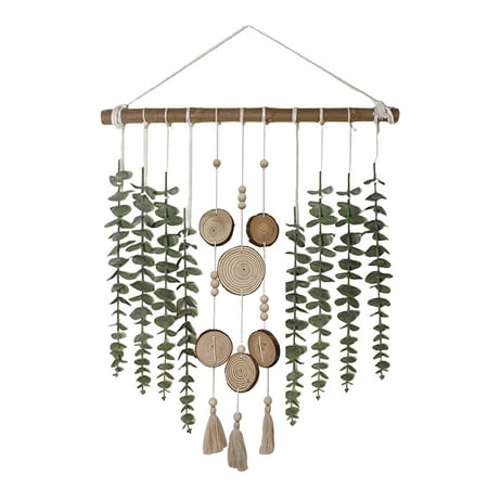 

amousa Artificial Plant Wall Hanging Bathroom Decor Fake Green Vines Leaves Home Decoration Boho Wall Hanging Decor For Home