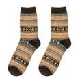 thumbnail image 2 of Visland Men Women Knitted Socks, Fashion Casual Vintage Pattern Thick Soft Cozy Woolen Yarn Winter Foot Warm Middle Tube Crew Socks for Daily Wear, 2 of 7