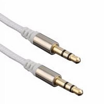 Maoww Metal Head AUX Car Cable 3.5MM Male to Male 1-meter Audio Cable