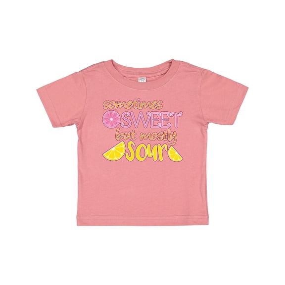 Inktastic Sometimes Sweet, but Mostly Sour Pink and Yellow Lemons Boys or Girls Baby T-Shirt