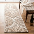 thumbnail image 2 of SAFAVIEH Capri Proinsias Leaves Wool Runner Rug, Ivory/Brown, 2'3" x 5', 2 of 10