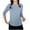 Light Blue, variant on LYEAA Ladies 3/4 Length Sleeve V-Neck Tops Comfortable Cotton Casual Solid Color T-Shirt Elastic Loungewear Basic Tee for Daily Lounge Black XL