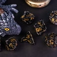 thumbnail image 4 of Cusdie Hollow Metal Dice, Celtic Knot D&D Dice, 7 Pcs Metal Dice Set, Polyhedral Dice Set, for Role Playing Game MTG Pathfinder, 4 of 5