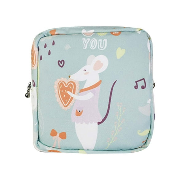 Toallas Sanitarias Bolsa de Almacenamiento Portátil Mini Niña Linda Gran Capacidad Pequeña Bolsa de Niña