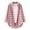 Pink, variant on Winter Women'S Long Sleeve Tops Single-Breasted Lapel Cardigan Shirt Button Lattice Blouse