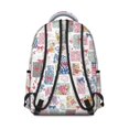 thumbnail image 3 of Pioneer Flower Floral Print Pattern Backpack for School, Cute School Bag with Adjustable Shoulder Straps and Padded Back, 15.3"x11"x7.1", 3 of 5