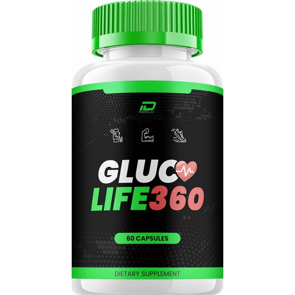 Gluco Life 360 Capsules – GlucoLife 360 All Natural Glycogen Support, 1 Pack, 60 Capsules