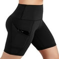 thumbnail image 3 of Femmes Taille Haute Running Short de Contrôle du Ventre Court Polyester Noir XL, 3 of 6