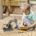 thumbnail image 4 of Welan remote control excavator toys, rechargeable remote control construction excavator vehicle toys, suitable for 8-12 years old children's educational birthday gifts Christmas gifts, 4 of 11
