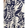 thumbnail image 6 of Cupshe Women's Blue Tropical Floral Wide Leg Pants, Size S-XL, 6 of 6