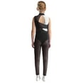 thumbnail image 2 of Nyeemya Combinaison de Gymnastique Sans Manches pour Filles, une Pièce Extensible, Noir 10, 2 of 7