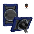 thumbnail image 6 of Dteck case for Samsung Galaxy Tab A7 10.4 inch T500 T505 T507 T509,Heavy Duty Rugged Rubber Case Rotatable Kickstand Hand Strap Shockproof 3-Layer Protection Armor Cover,Darkblue, 6 of 9