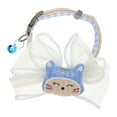 thumbnail image 4 of Miangastore Collier Chaton Adorable Polyester Bleu Lot de 1 5.5x1.97x0.79 Po, 4 of 8