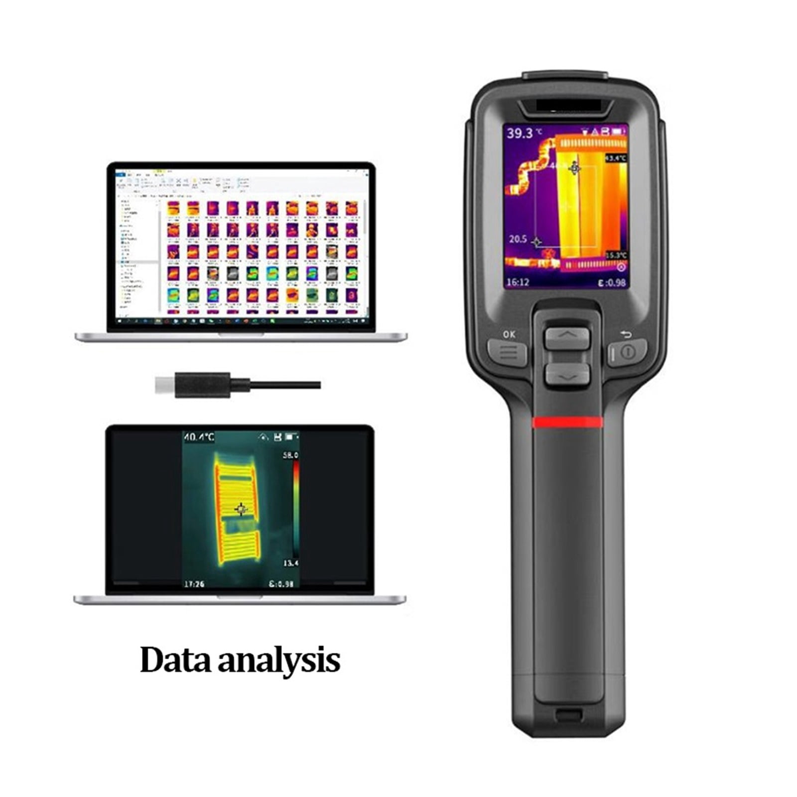 Thermal Imaging Camera, Vision Infrared Thermometer Handheld High Definition Thermal Camera