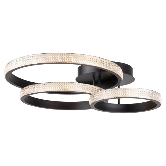 AC6715BK Artcraft Lighting Nova - 40W LED Flush Mount-7.48 Inches Tall and 20.8 Inches Wide