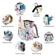 thumbnail image 3 of Mochila para pañales LitBear de gran capacidad, impermeable, rosa, 3 of 7