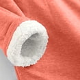 thumbnail image 4 of HKEJIAOI Casual Top pour Women Col Rond Solide Mi-Poids Long Sleeve Shirt, 4 of 5